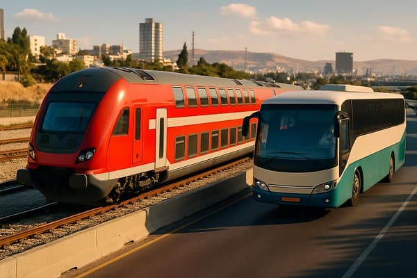 תמונת שער: מדריך תחבורה בישראל.